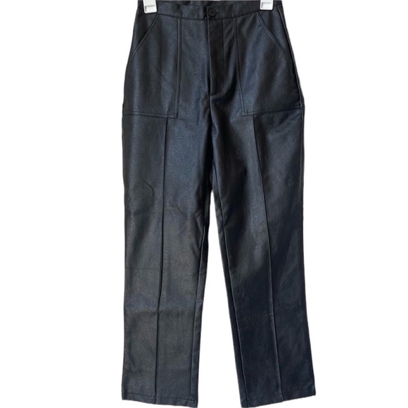 🌺PRINCESS POLLY Encore Faux Leather (Vegan friendly) Classic Black Size 4🌺 - Picture 4 of 9